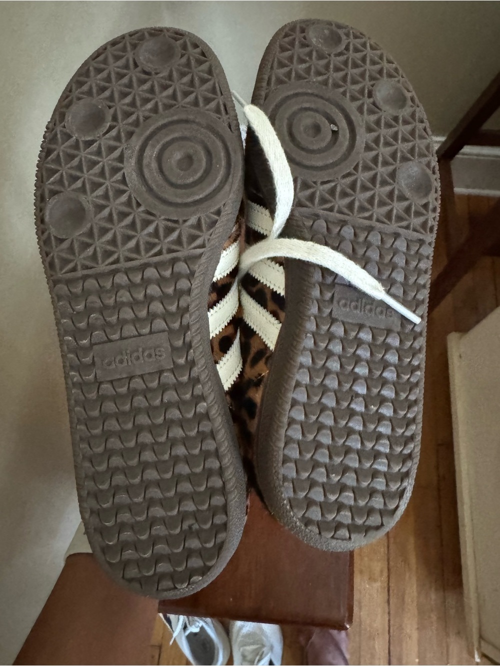 adidas Leopard Print Sneakers with White Laces - Picture 3 of 3